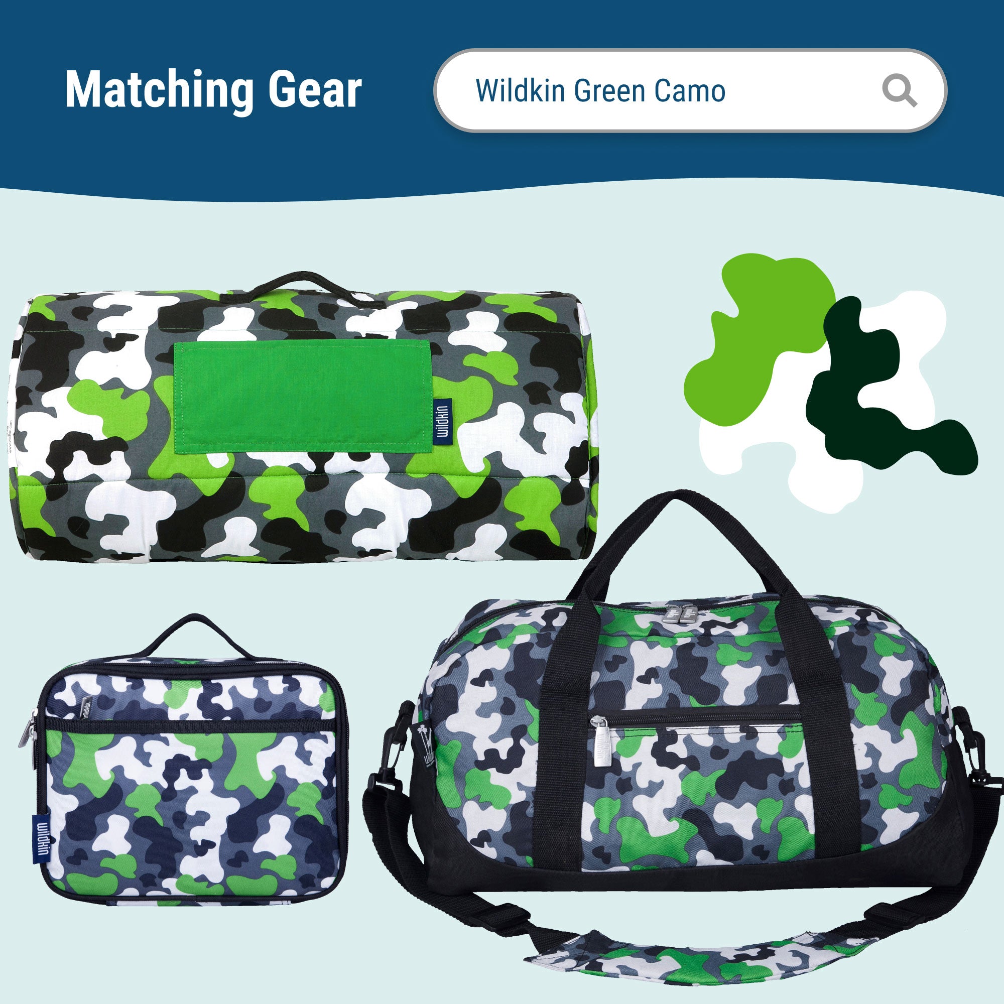 Green Camo 15 Inch Backpack