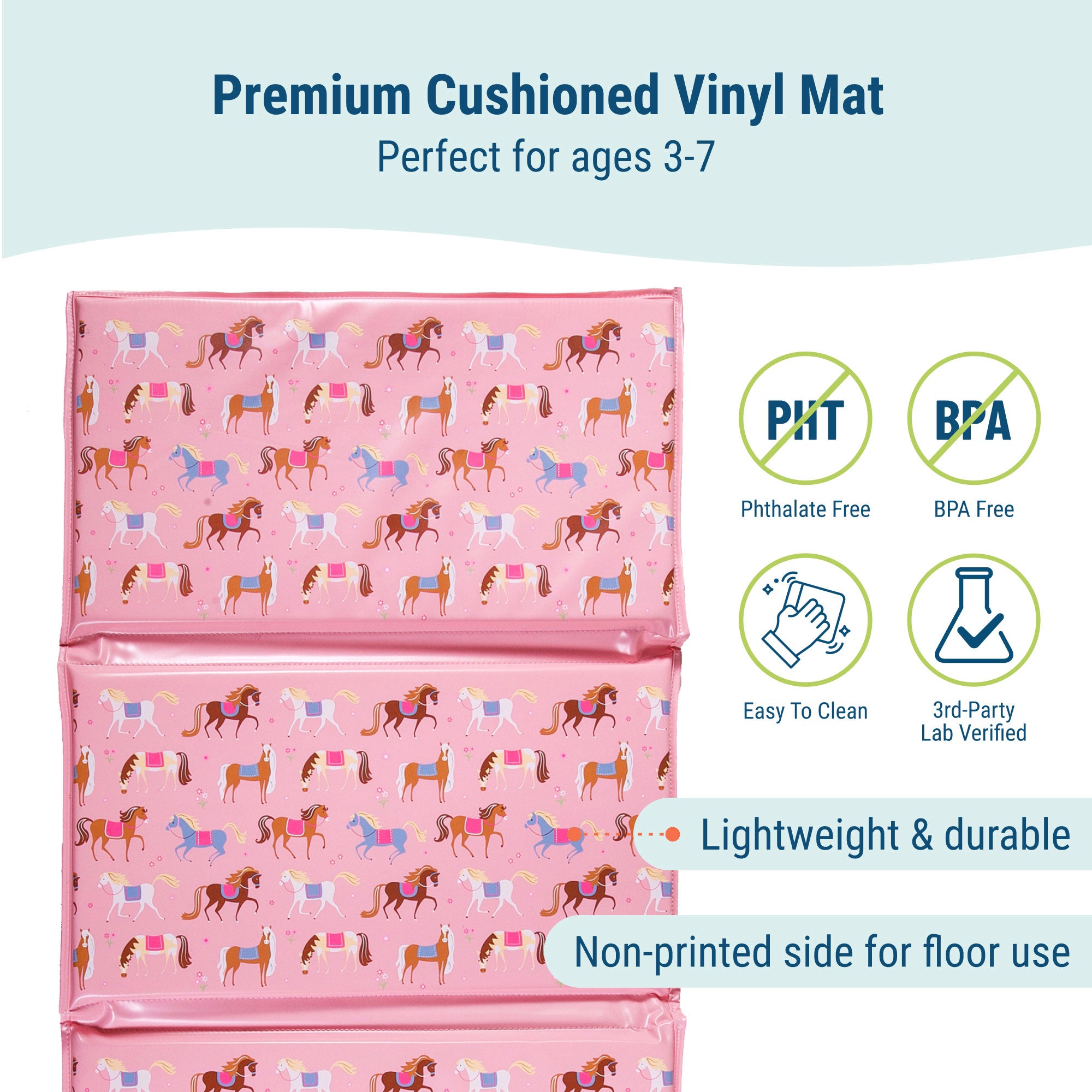 Horses Vinyl Rest Mat