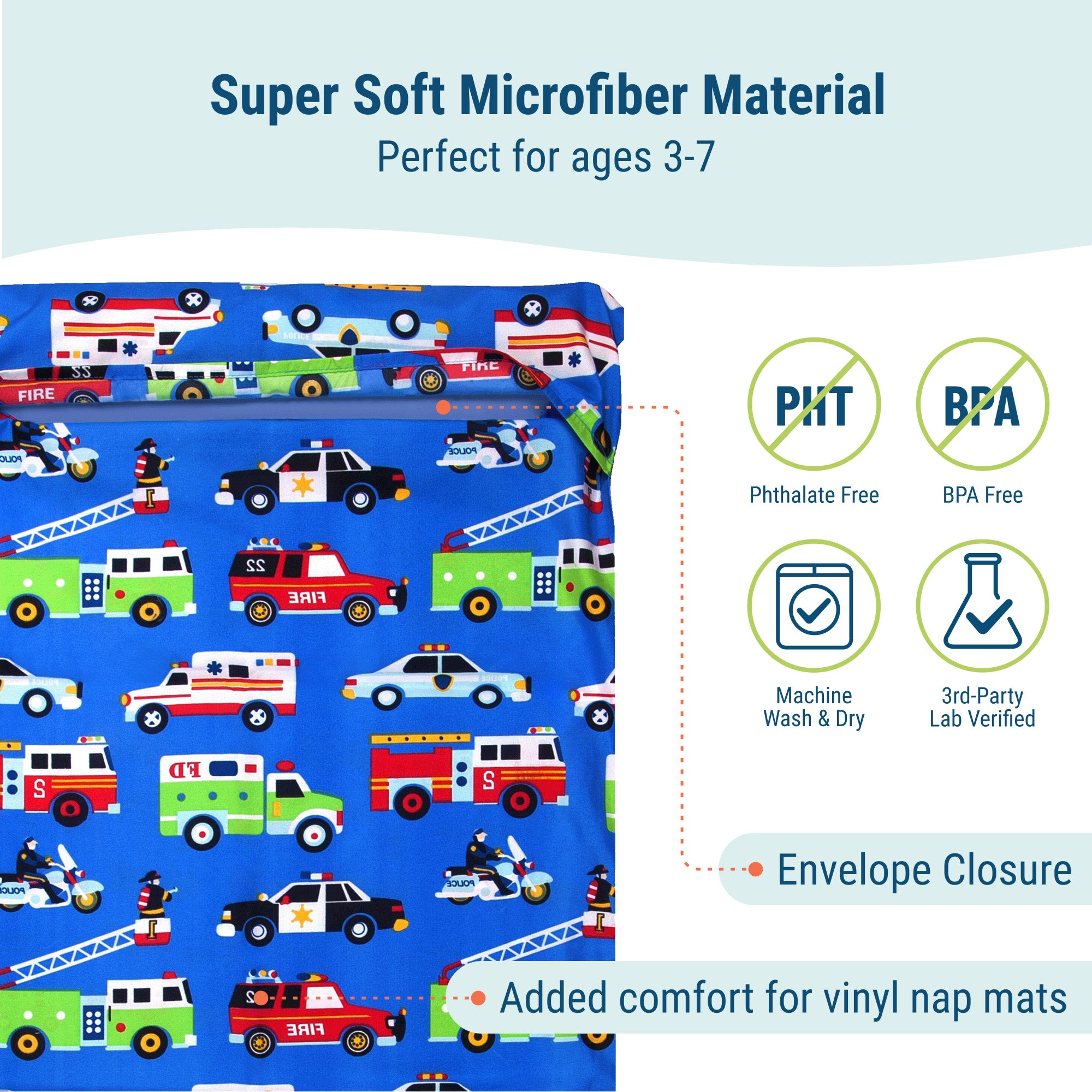 Heroes Microfiber Rest Mat Cover