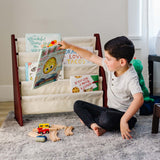 Sling Bookshelf - Cherry w/ Tan