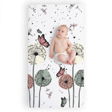 100% Cotton Fitted Crib Sheet - Dandelion Dreams