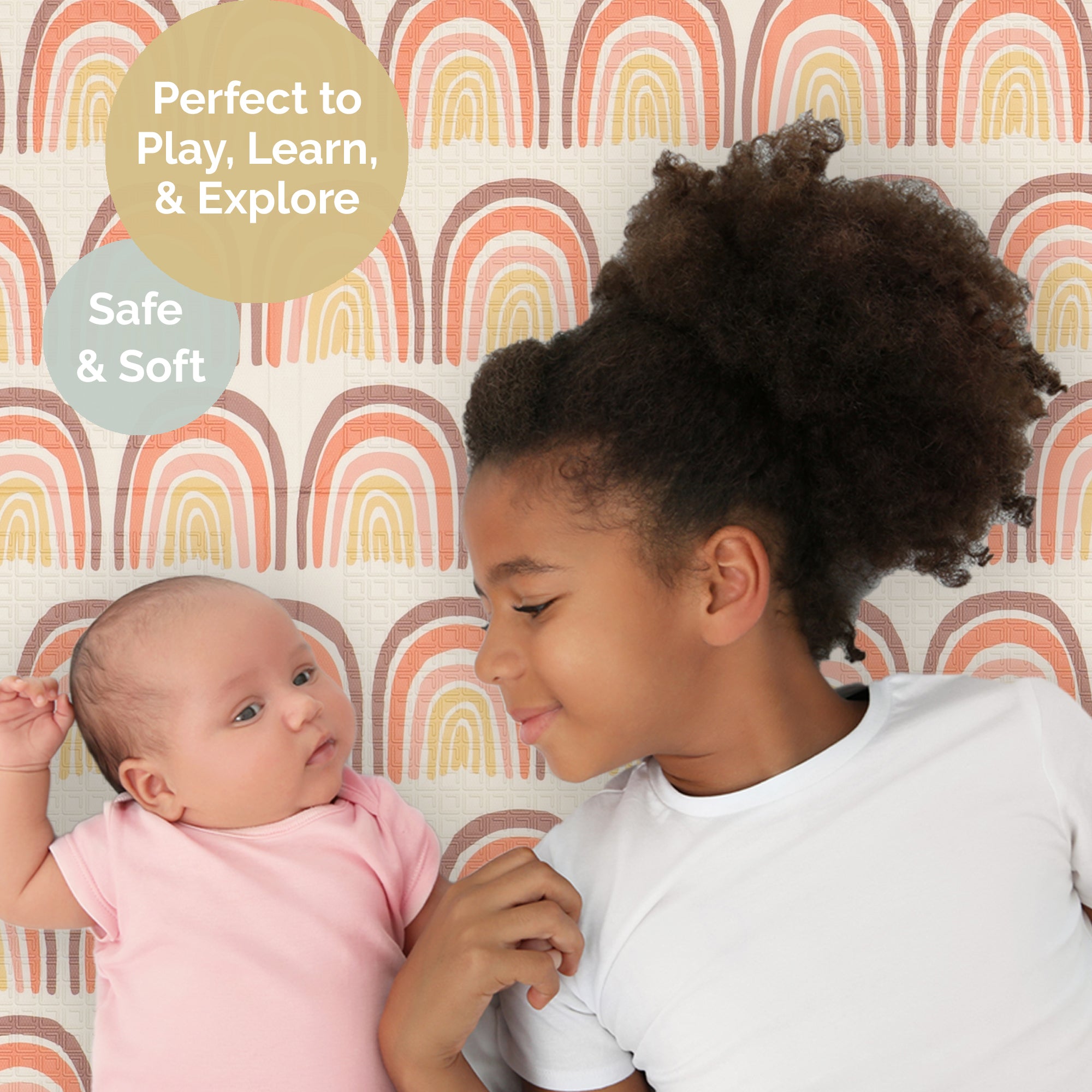 Large Play Mat - Elephant & Rainbow