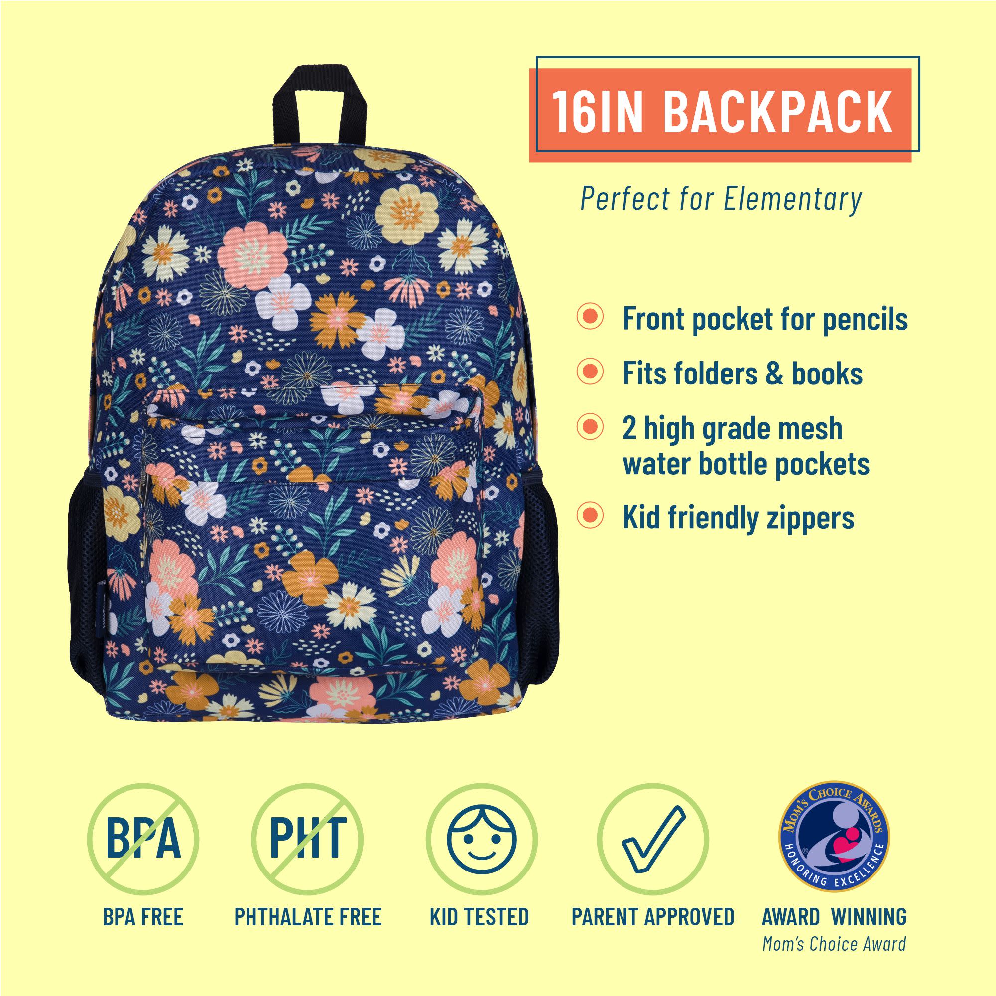 Wildflower Bloom 16 Inch Backpack