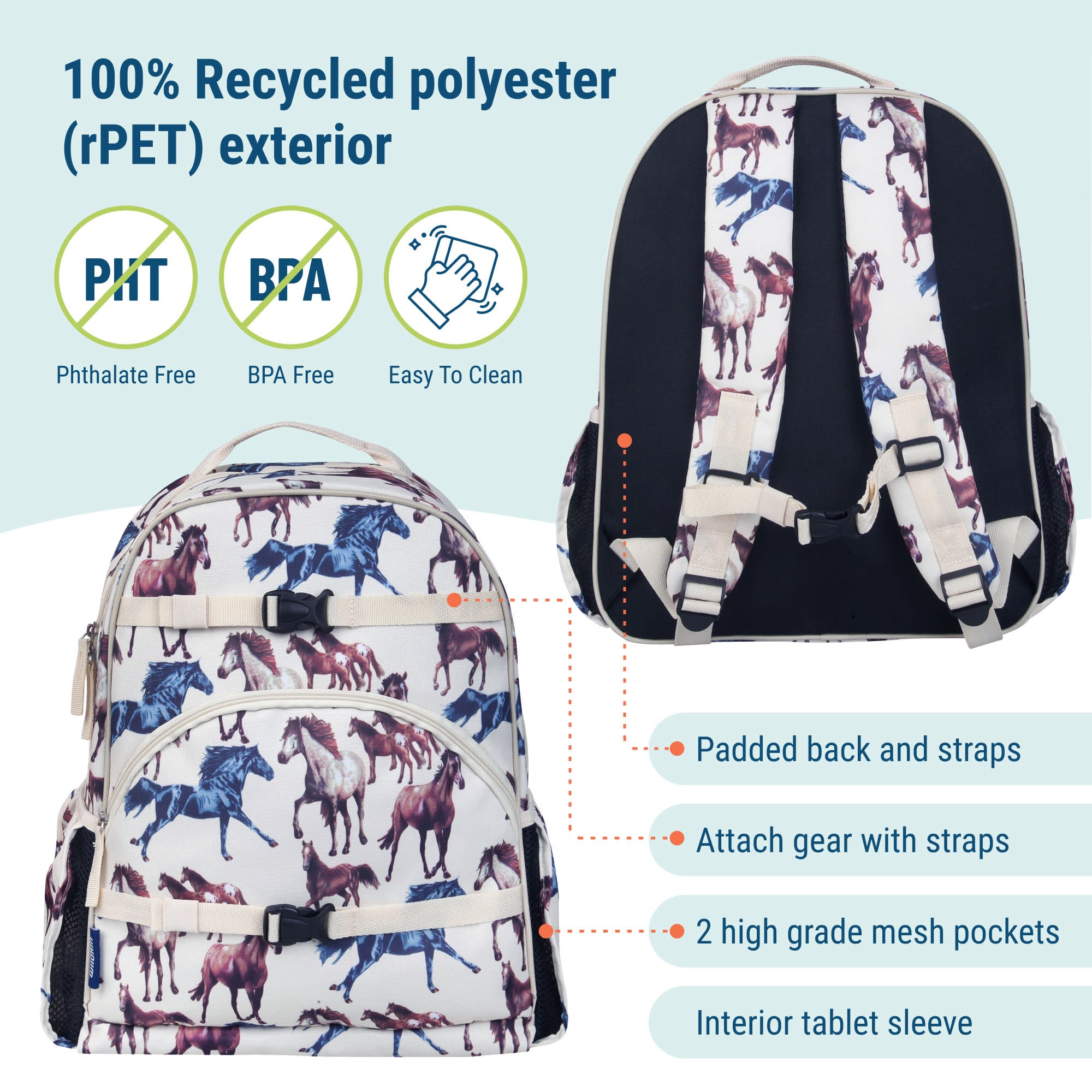 Horse Dreams ECO rPET Next Gen Backpack - 17 Inch / 18L