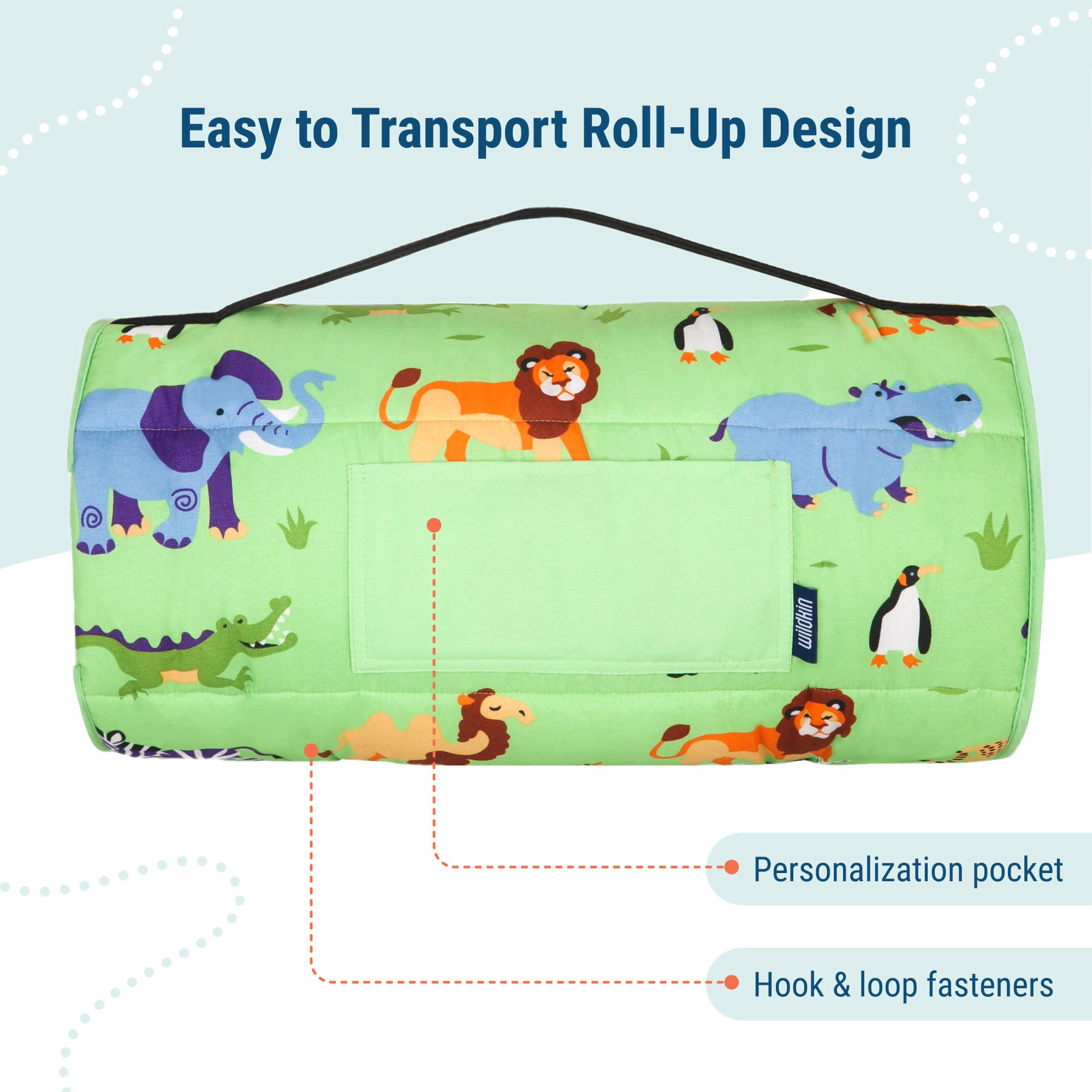 Wild Animals Microfiber Kids Nap Mat