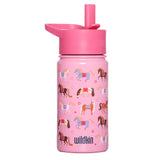 Horses 14 oz Steel Water Bottle