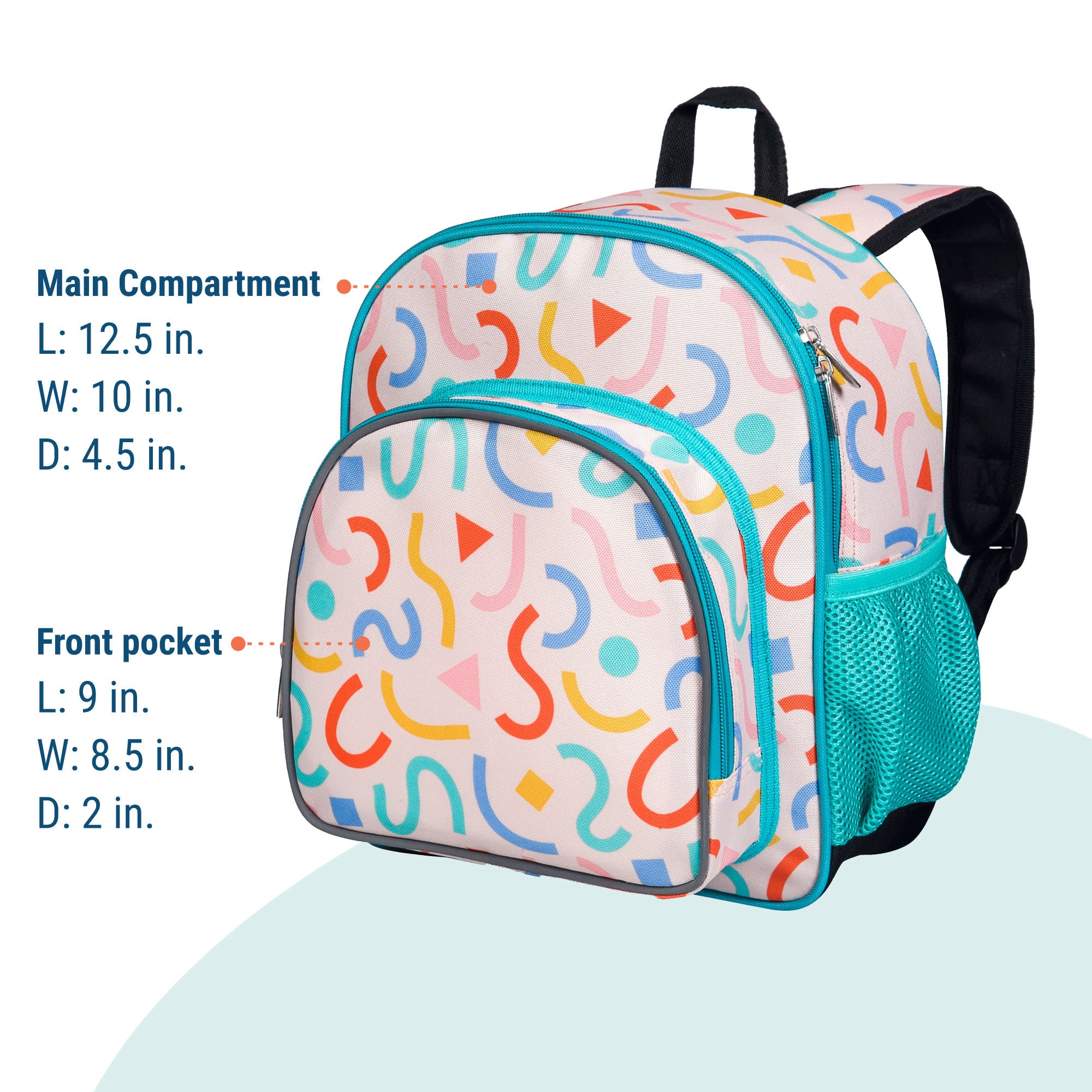 Confetti Peach 12 Inch Backpack