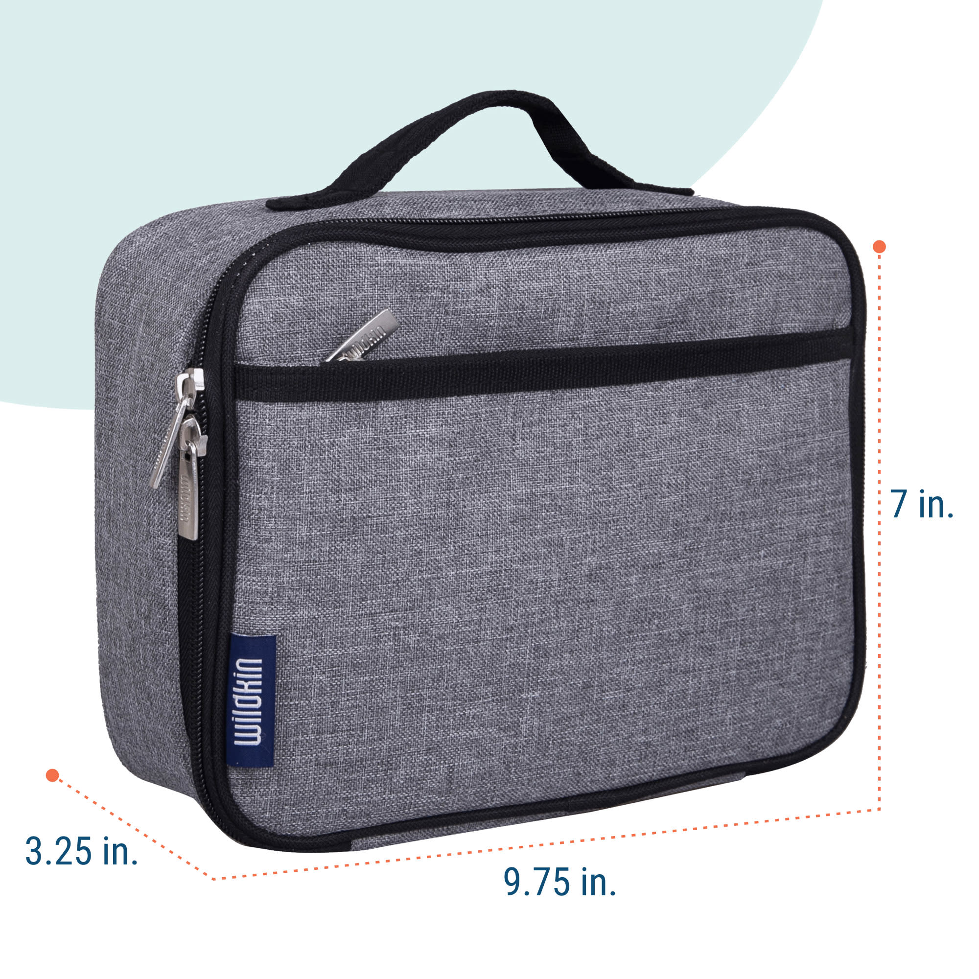 Gray Tweed Lunch Box