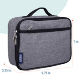 Gray Tweed Lunch Box