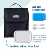 Rip-Stop Black Lunch Bag