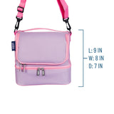 Lilac Two Compartment Lunch Bag