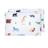 Wild Animals Microfiber Pillowcases - Toddler (2 pk)