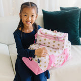 Pink and Gold Stars Toiletry Bag