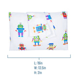 Robots Microfiber Pillowcases - Toddler (2 pk)