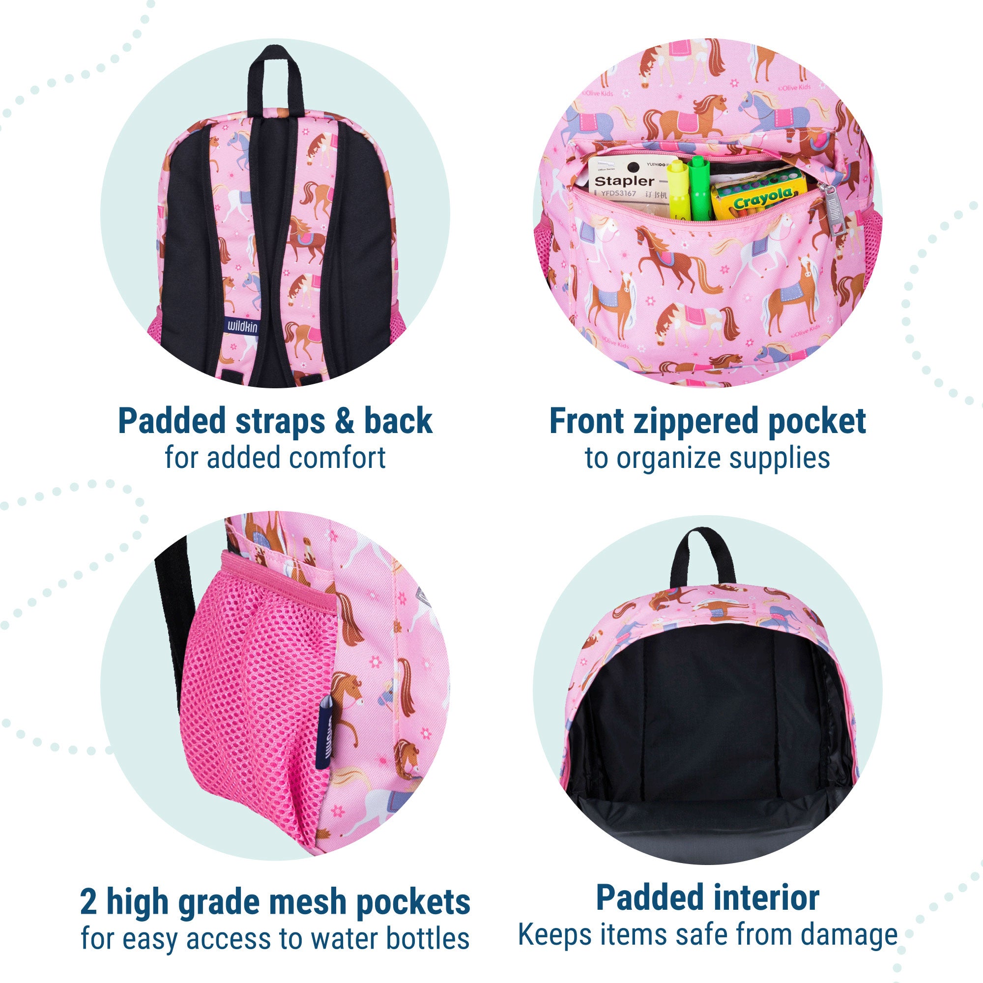 Horses 16 Inch Backpack