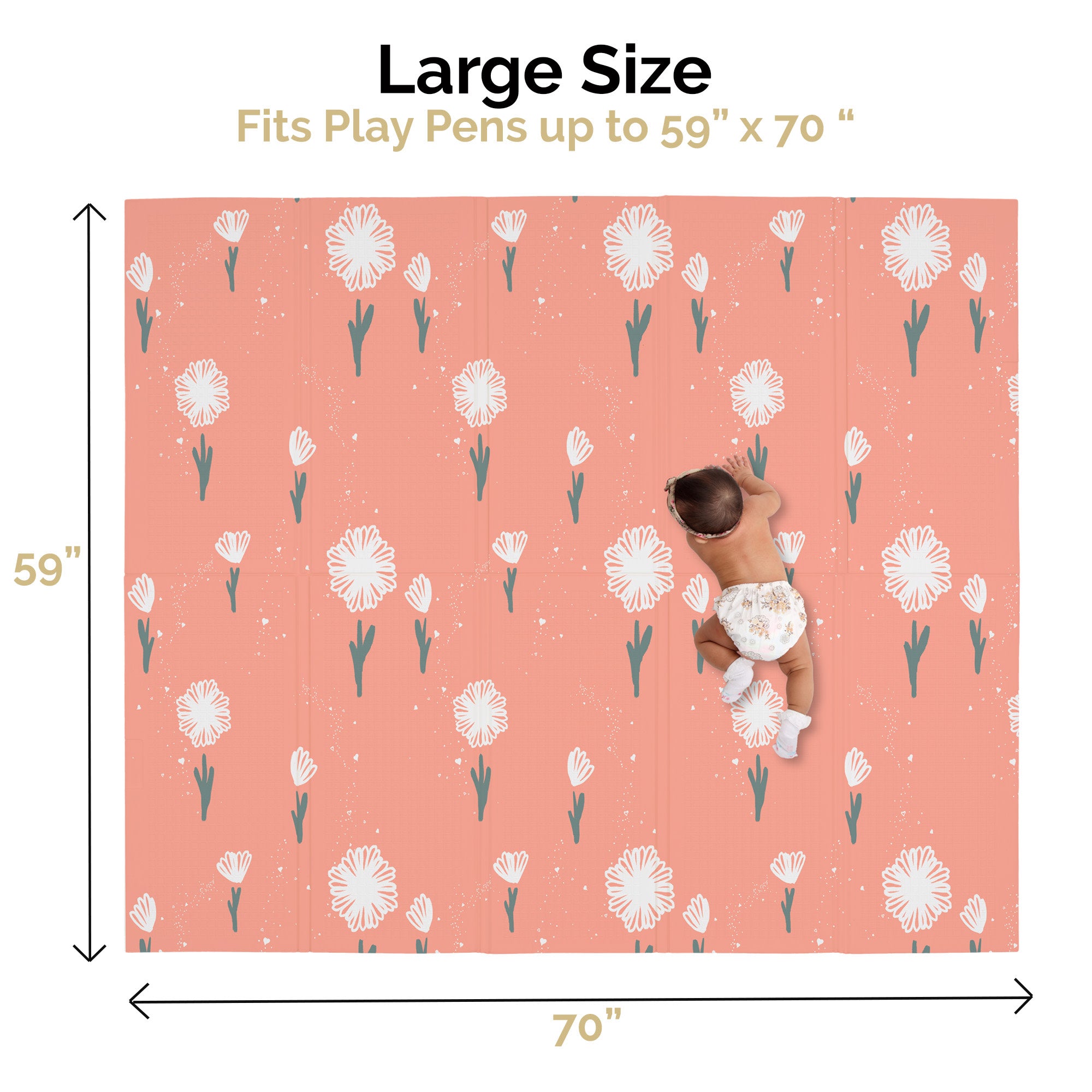 Large Play Mat- Flower Power