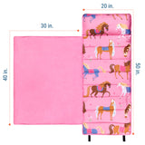 Horses Microfiber Kids Nap Mat