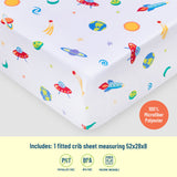 Out of this World Microfiber Fitted Crib Sheet