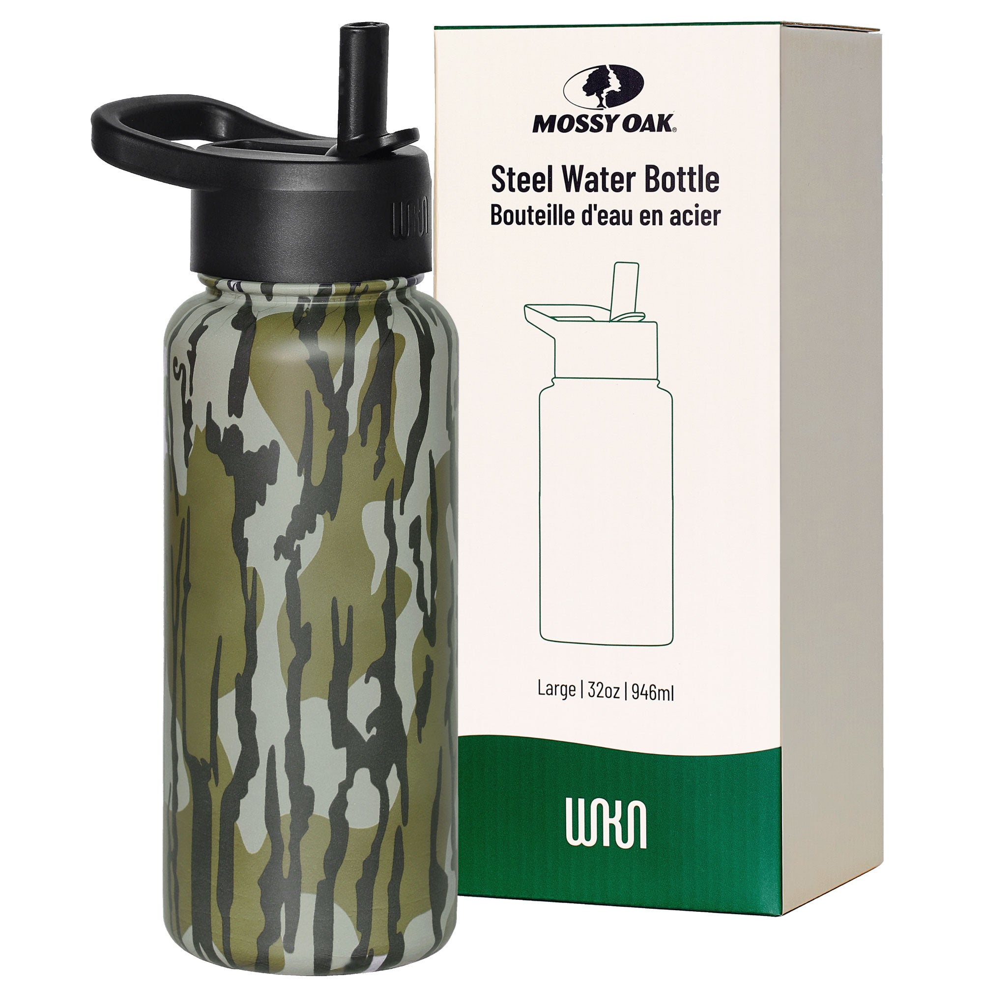 Mossy Oak Original Bottomland 32 oz Stainless Steel Water Bottle