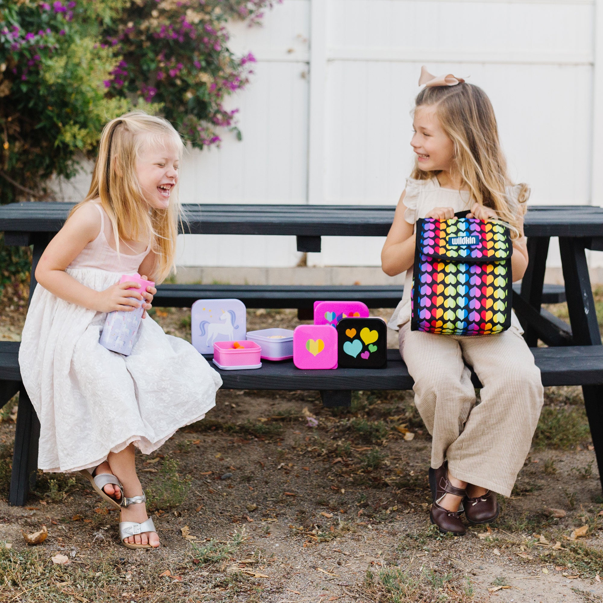 Rainbow Hearts Lunch Bag