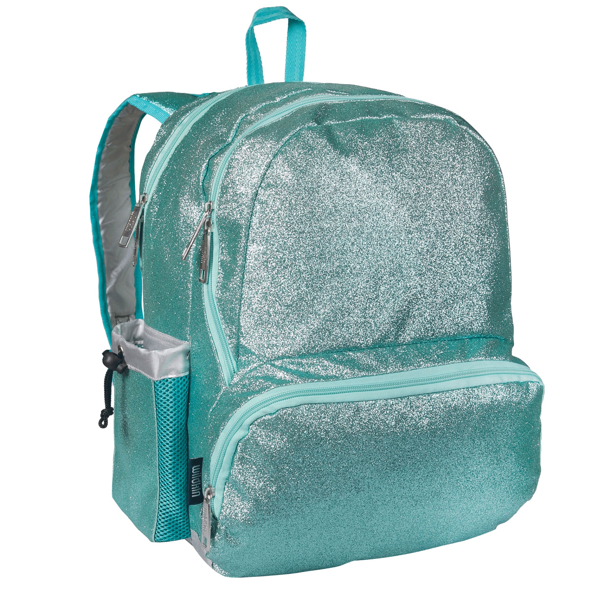 Blue Glitter 17 inch Backpack