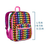 Rainbow Hearts Recycled Eco Backpack