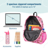 Horses in Pink 16 Inch Backpack