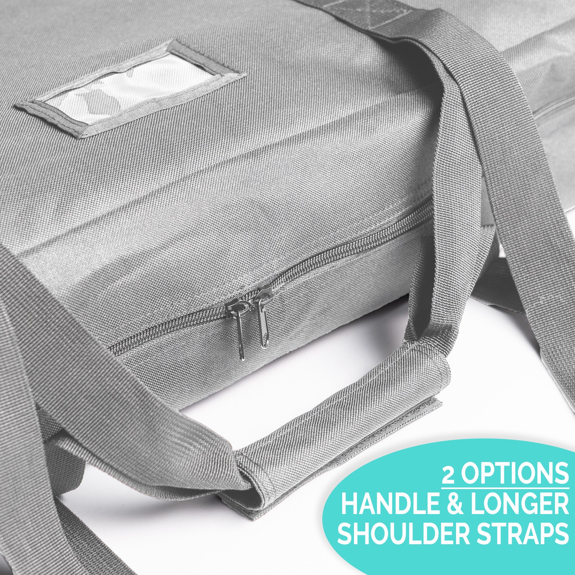 Grey Travel Bag and Transport Tote for Baby Lounger