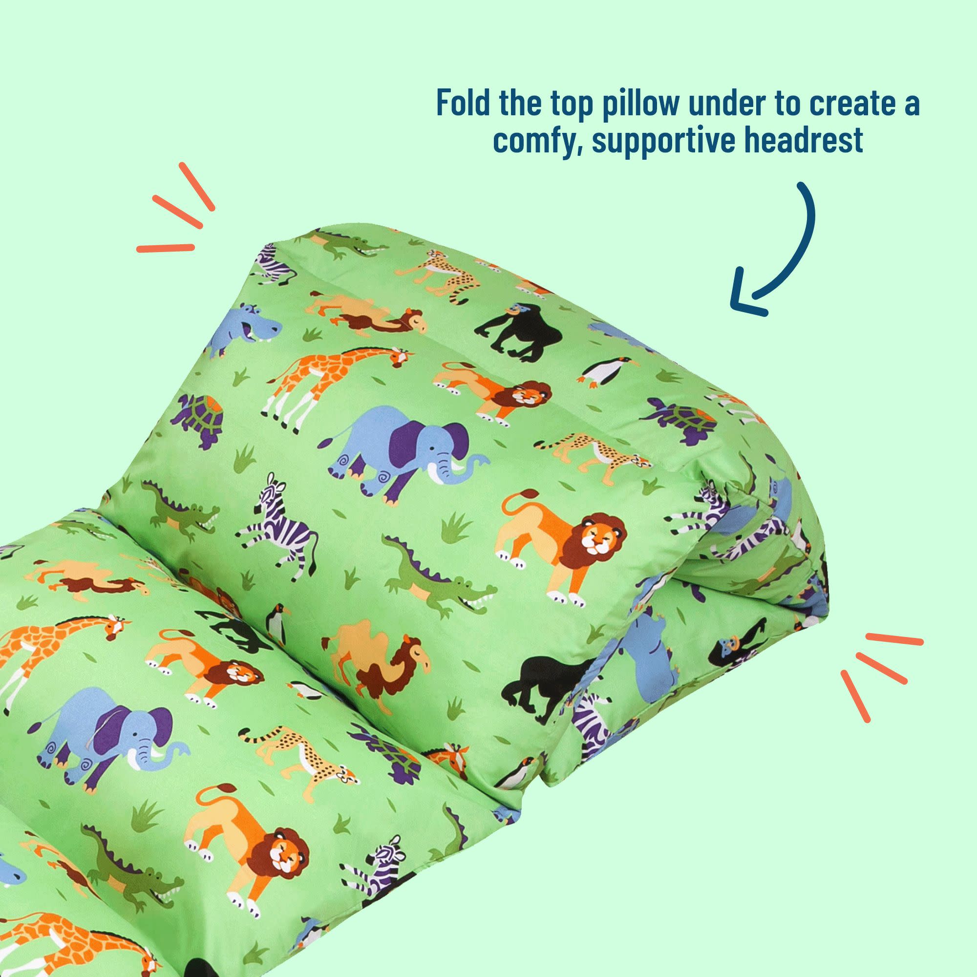 Wild Animals Microfiber Pillow Lounger