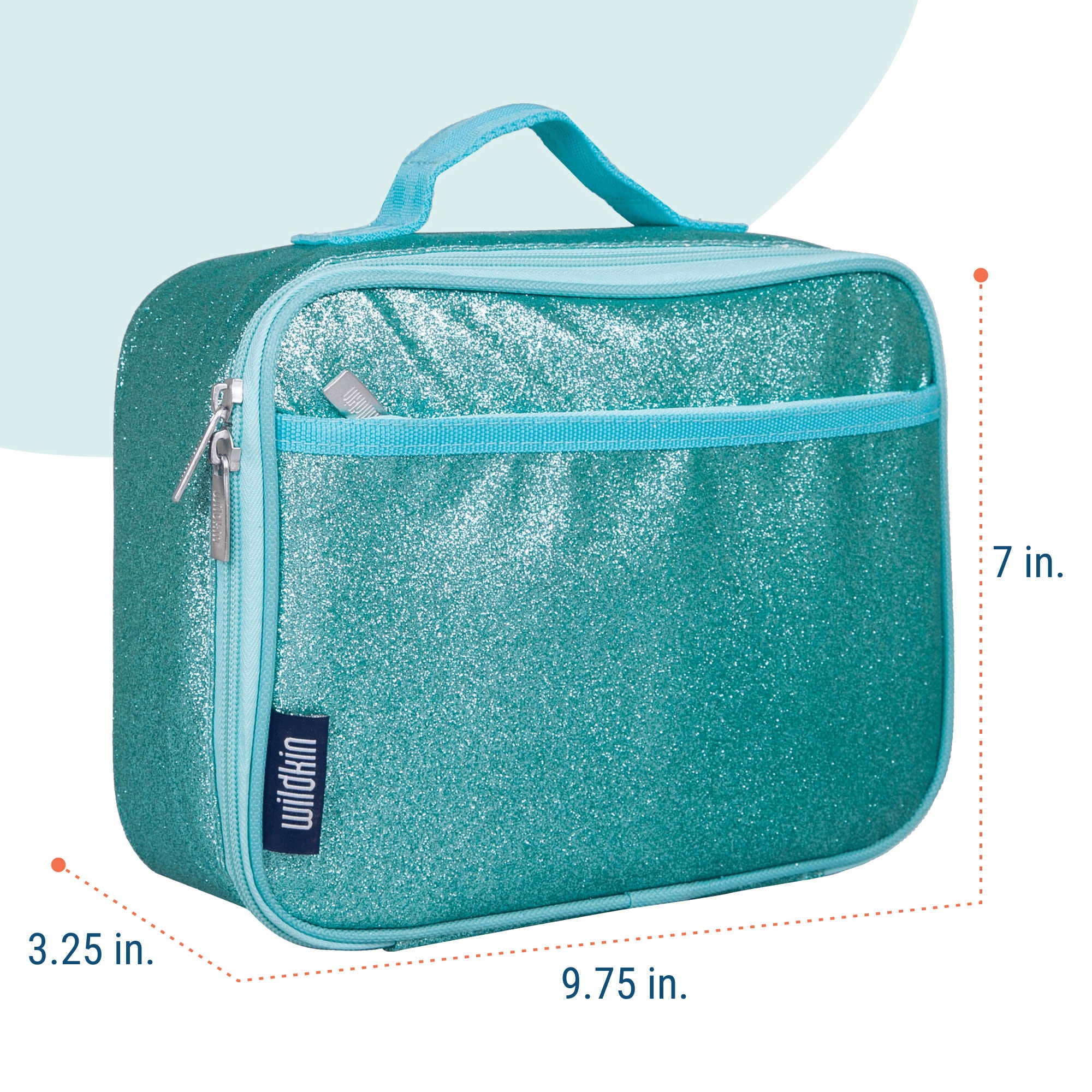 Blue Glitter Lunch Box