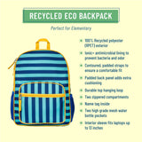 Blue Stripes Recycled Eco Backpack