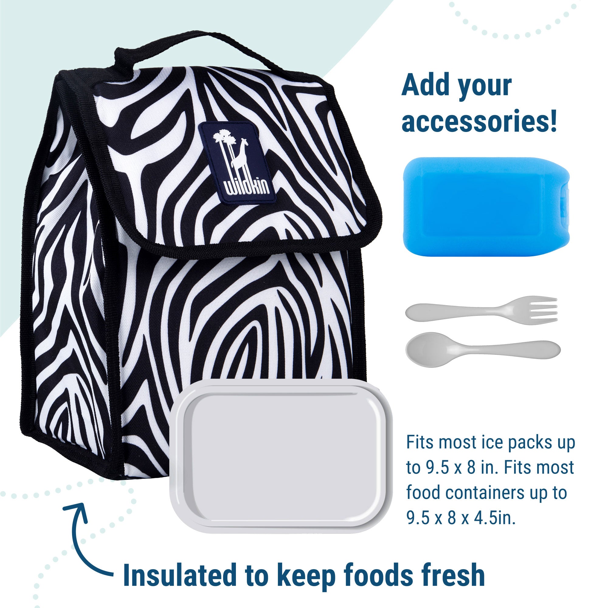 Zebra Lunch Bag