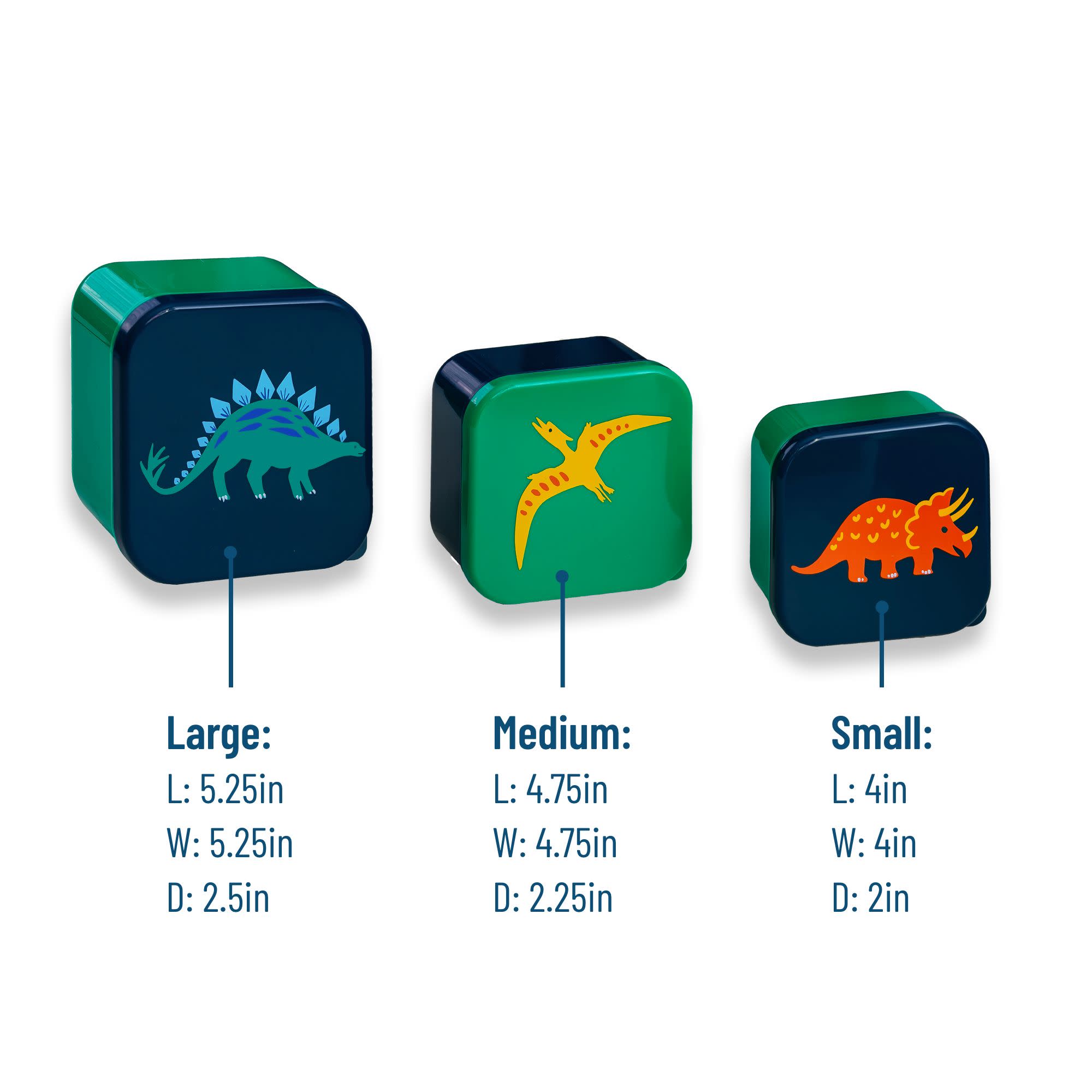 Jurassic Dinosaurs Nested Snack Containers