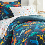 Jurassic Dinosaurs 100% Cotton Percale Pillow Cases - 2 pack