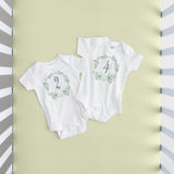 Botanical Seize The Moment Baby Milestone Onesies, 1 Through 12 Bodysuit Set With Numbers