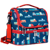 Transportation Two Compartment Lunch Bag