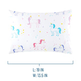 Unicorn 100% Cotton Hypoallergenic Pillowcase - Toddler