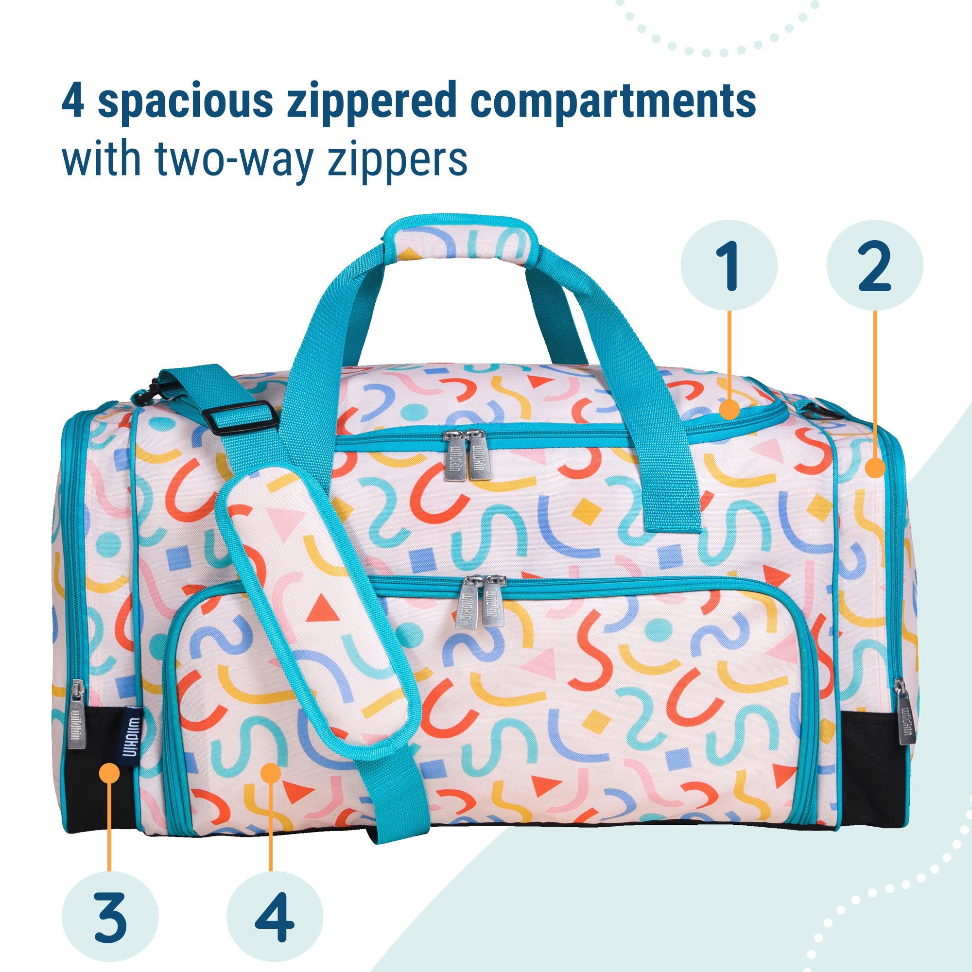 Confetti Peach Weekender Duffel Bag