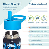 Sharks Steel Water Bottle