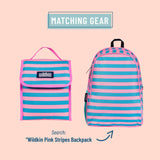 Pink Stripes Lunch Bag