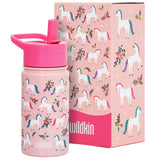 Magical Unicorns 14 oz Steel Water Bottle