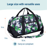 Green Camo Overnighter Duffel Bag