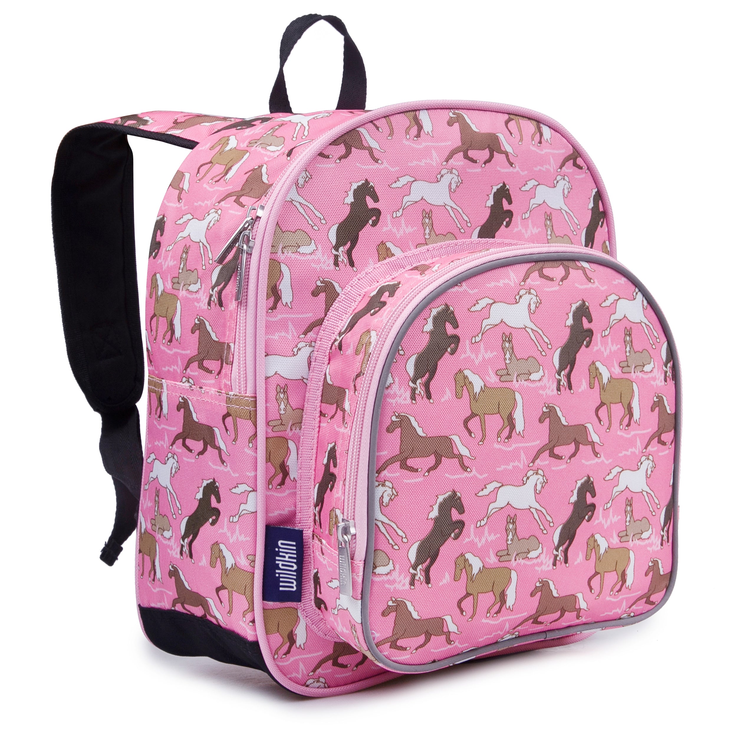 Horses in Pink 12 Inch Backpack