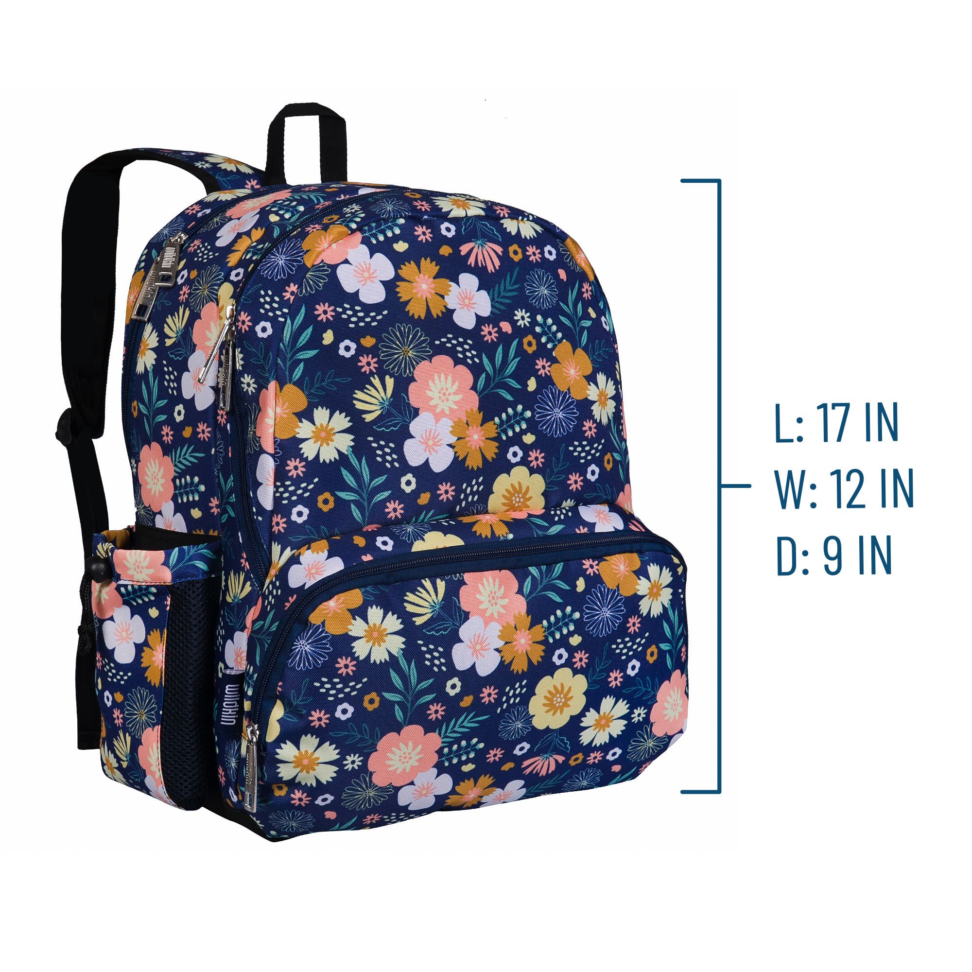 Wildflower Bloom 17 Inch Backpack