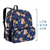 Wildflower Bloom 17 Inch Backpack