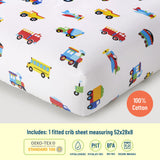 Trains, Planes & Trucks 100% Cotton Fitted Crib Sheet