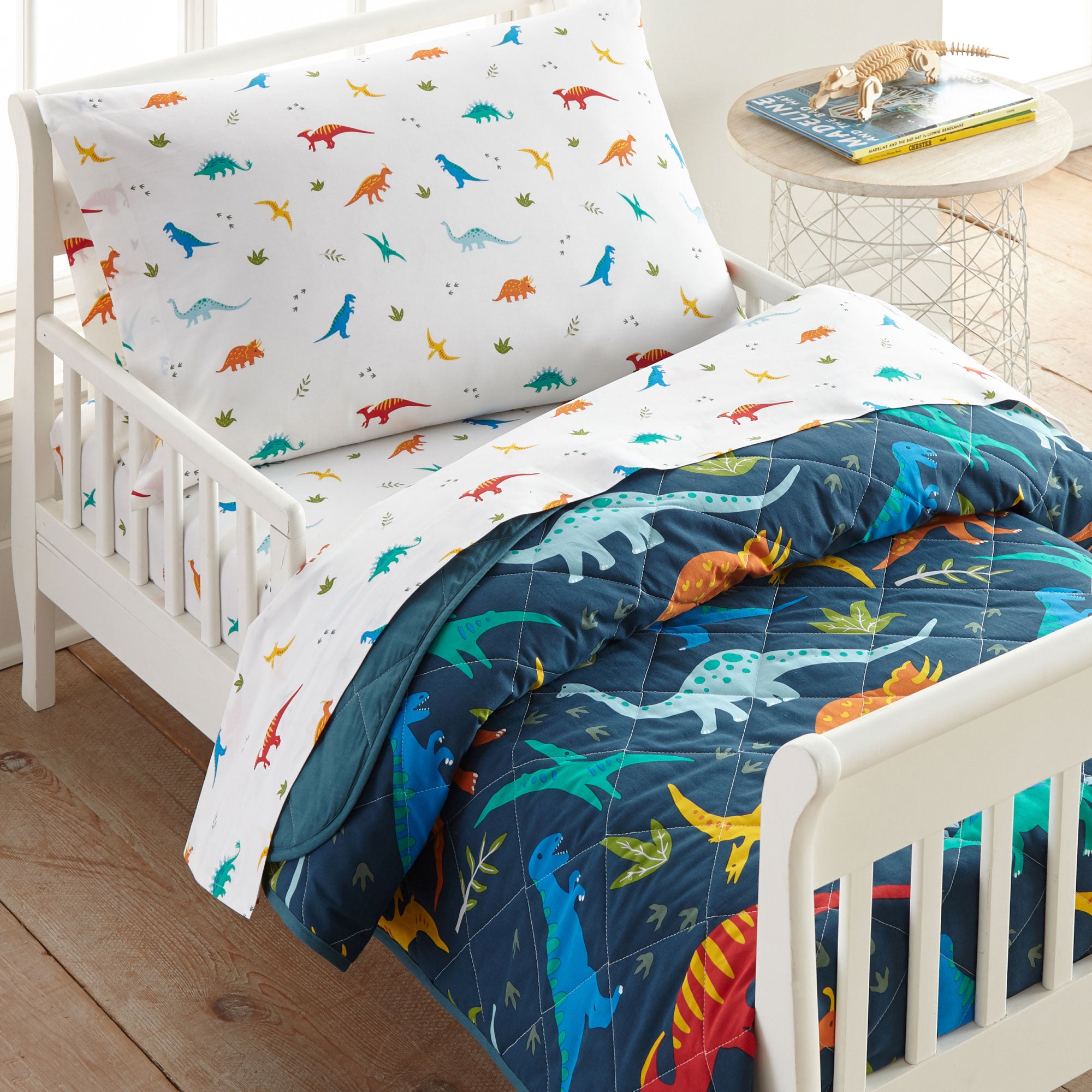Jurassic Dinosaurs 4 pc Cotton Bed in a Bag - Toddler