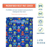 Robots Microfiber Rest Mat Cover
