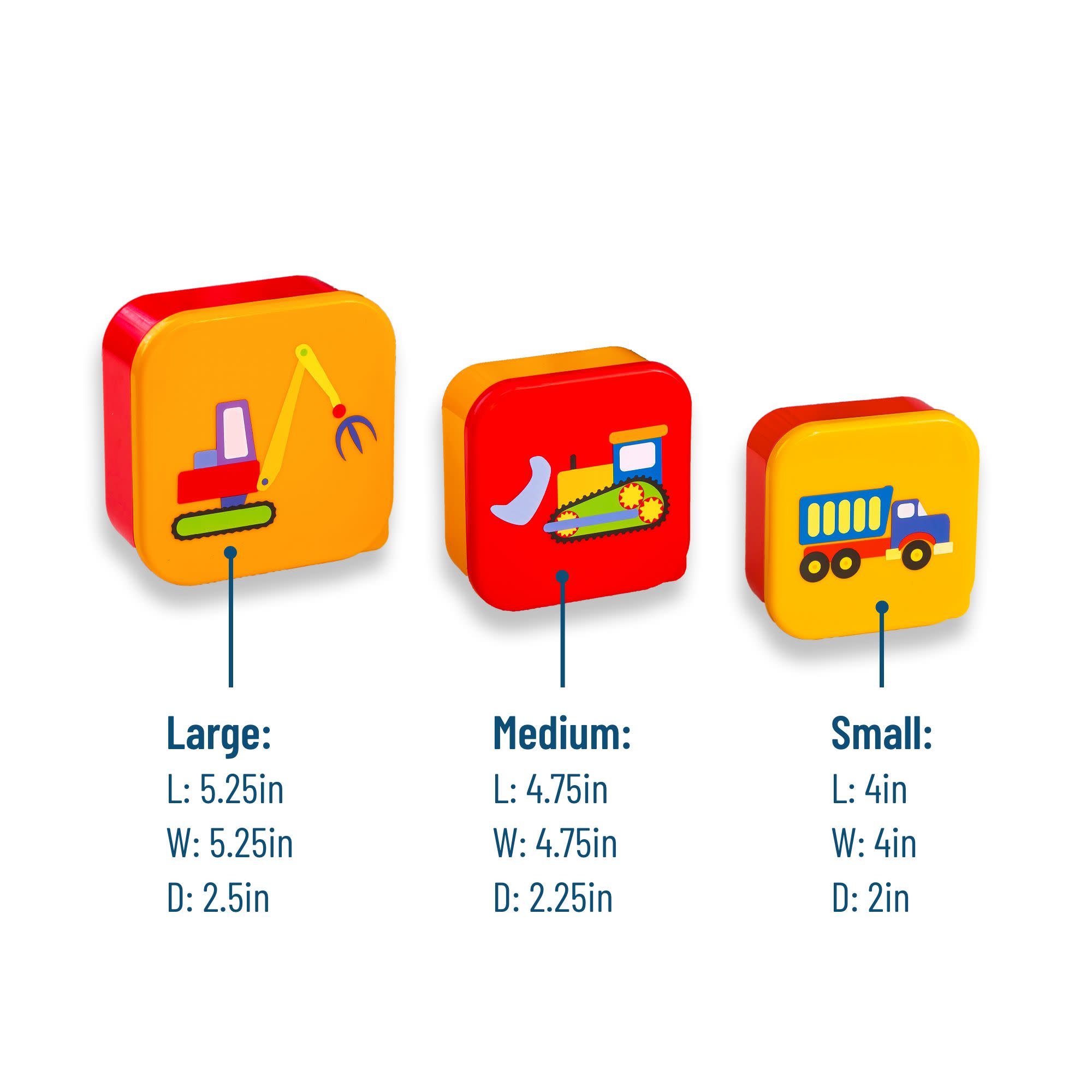 Under Construction Nested Snack Containers