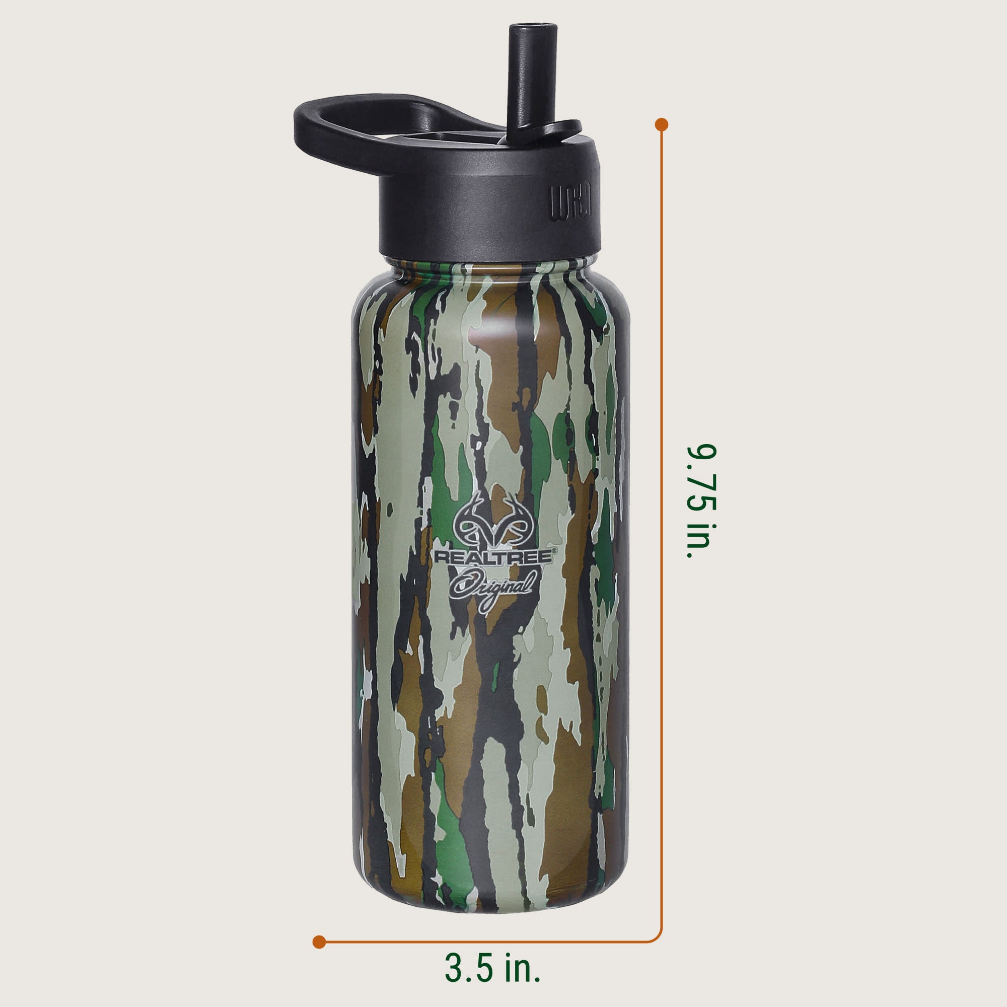 Realtree Original 32 oz Stainless Steel Water Bottle